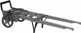 TRUCK WOOD WITH 2 SOLID TIRES, 450X1750MM LOAD CAPACITY 500KG
