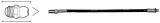 FLEXIBLE EXTENSION HOSE PT 1/8, FOR HYDRAULIC/STRAIGHT NIPPLE