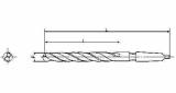 DRILL H.S.S. MORSE TAPER SHANK, LONG TWIST 10.0X250MM