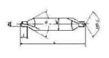 DRILL CENTER A-TYPE, 1.0MM DRILL DIAM 60DEG