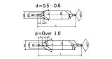 DRILL CENTER C-TYPE, 1.0MM DRILL DIAM 60DEG
