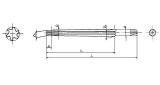 REAMER HAND 1/50 TAPER PIN, STRAIGHT FLUTE 0.6MM