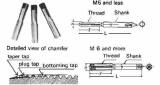 TAP HAND METRIC COARSE, M1.0XP0.25MM 3'S CARBON STEEL