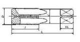 TAP STRAIGHT FOR TAPER THREAD, RP1/16X28T CARBON STEEL