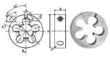 DIE ROUND ADJ STRAIGHT THREAD, PF1/16X28TX38MM CARBON STEEL