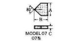 CARBIDE TIP #07-0 10X10X3MM