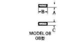 CARBIDE TIP #08-1 3X8X3MM