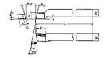TOOL BIT TIP WELDED HSS KNIFE, RIGHT HAND-12 12X12X125MM