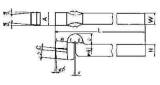 TOOL BIT TIP WELDED HSS SPRING, FINISHING-12 12X12X125MM