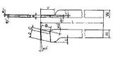 TOOL BIT TIP WELDED HSS, PARTING-12 12X12X125MM