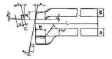 TOOL BIT TIP WELDED HSS KNIFE, RIGHT HAND-16 16X16X180MM