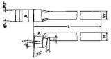 TOOL BIT TIP WELDED HSS SPRING, FINISHING-16 16X16X180MM