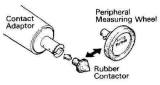CONTACT ADAPTOR 1/10 MTR/MIN, FOR DIGITAL HAND TACHOMETER