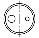 SLEEVE ADAPTER FOR TEMPERATURE, CALIBRATOR OD:28MM 2 BORES 