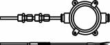 THERMOCOUPLE ASSEMBLY STERN, TUBE AMETEK 1807 ST
