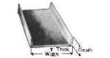 STEEL CHANNEL HOT-ROLLED, 75X40X5MM 5.5MTR