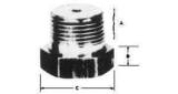 ELEMENT RETAINING PLUG BRASS, 3/8"
