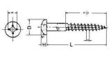 SCREW WOOD SLOTTED HEAD, WITH FURTHER DETAIL