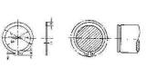 RETAINING RING STEEL (C TYPE), WITH FURTHER DETAIL