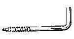 SCREW HOOK BRASS NO.13 16MM