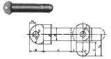 PIN SHIP'S TOGGLE A TYPE STEEL, WITH FURTHER DETAIL