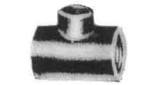 TEE REDUCING BRASS 1/4X1/8, THREADED
