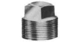 PLUG SQUARE HEAD BRASS 1/8, THREADED