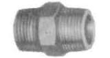 NIPPLE HEXAGON BRASS 1/8, THREADED