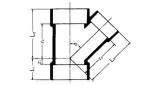 Y-PIECE PVC 45DEG FOR DRAIN, SIZE 30