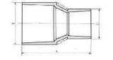 SOCKET PVC FOR WATER SUPPLY, SIZE 16X13