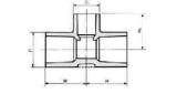TEE PVC FOR WATER SUPPLY, SIZE 13X13