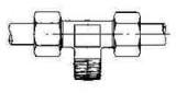 BRANCH TEE MALE COMPRESSION, STEEL 4MMXPT1/8 400KG