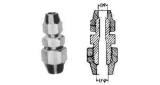 UNION COUPLING REDUCING FLARED, BRASS 6MMX3/8"