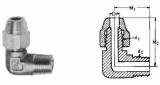 ELBOW FLARED 90DEG BRASS, W/MALE END 6MMXPT1/8