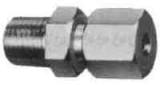 CONNECTOR MALE FLARELESS BRASS, 4MMXPT1/8