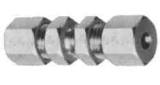 UNION BULKHEAD FLARELESS BRASS, 4MMXPF1/8