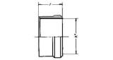 SLEEVE BRASS FOR FLARELESS, TUBE FITTING 4X7MM