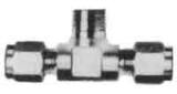BRANCH TEE MALE FLARELESS, STAINLESS STEEL 6MMXPT1/8