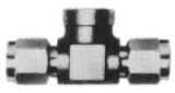 BRANCH TEE FEMALE FLARELESS, STAINLESS STEEL 6MMXPT1/8