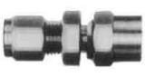 CONNECTOR BULKHEAD FEMALE, S.STEEL FLARELESS 6MMXPT1/8