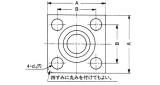 FLANGE SQUARE PIPE WELDING, CAP SCREW W/GROOVE SSA 15MM 