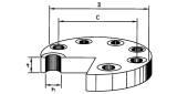 FLANGE CARBON STEEL BLIND, DIN2527 PN16 200MM
