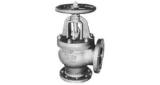 ANGLE VALVE SCREW DOWN CHECK, C-IRON FLANGED F7354 5KG-50MM