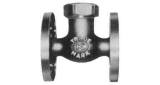 GLOBE VALVE LIFT CHECK BRONZE, FL'GED U-BONNET F7415 5KG-15MM