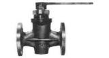 COCK 2-WAY BRONZE FLANGED, F7381 5KG-25MM