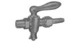 AIR COCK WITH LEVER HANDLE, BRONZE MALE&HOSE-END PT1/4