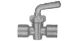 METER COCK BRASS LEVER HANDLE, & FEMALE ENDS PS-1/4