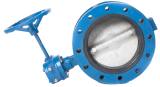 BUTTERFLY VALVE DOUBLE FLANGED, W/GEAR N.CAST IRON 5KG 50MM