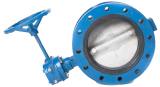 BUTTERFLY VALVE DOUBLE FLANGED, W/GEAR N.CAST IRON 10KG 50MM