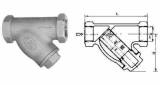 Y-STRAINER BRONZE SCREWED-END, 16KG-8A
